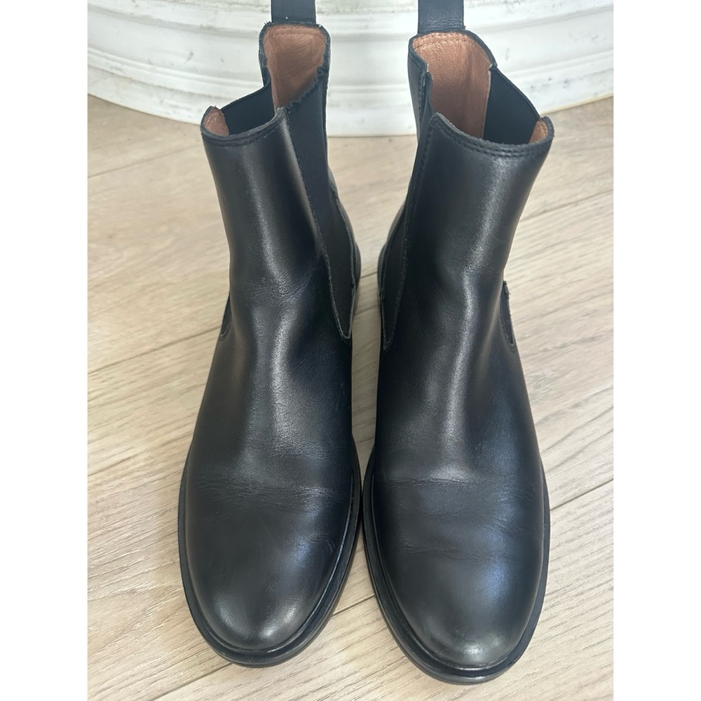 Madewell Black Leather Ankle Boots